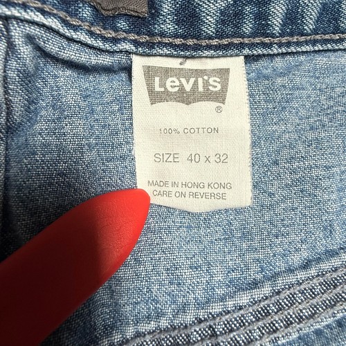 Vintage Levis SilverTab Carpenter Jeans Mens 40x32 Blue Denim Utility Baggy Y2K - 第 4/10 張圖片
