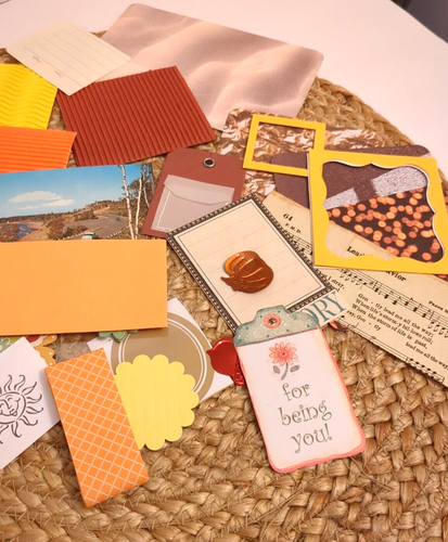 Junk Journal Ephemera, 25Pc. Fall Color scrapbooking paper crafts A - Picture 2 of 3