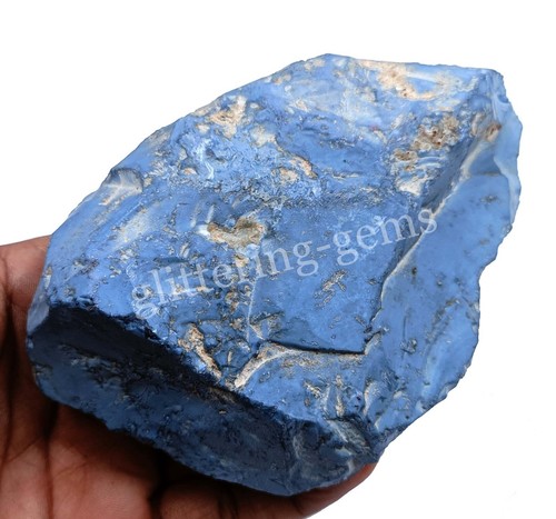 Australia Sky-Blue Opal 1700 Ct Certified Natural Uncut Rough Loose Gemstone 25F - Picture 8 of 9