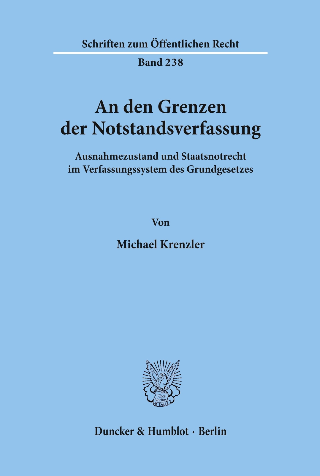 Thumbnail - An Den Grenzen Der Notstandsverfassung. | Michael Krenzler | Deutsch |