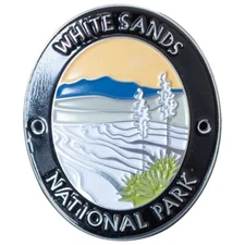 White Sands National Park Walking Stick Medallion - New Mexico Hiking Badge