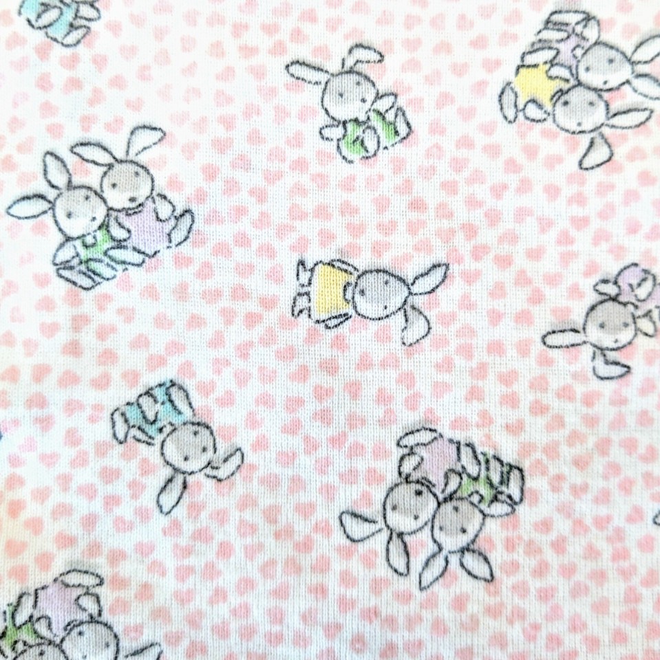 Baby Girl Clothes Vintage Carter's 69 Months Pink Hearts & Bunnies