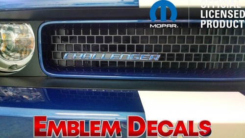 Dodge Challenger Grill Emblem Decal 2008 2009 2010 2011 2012 2013 2014 - Picture 13 of 61