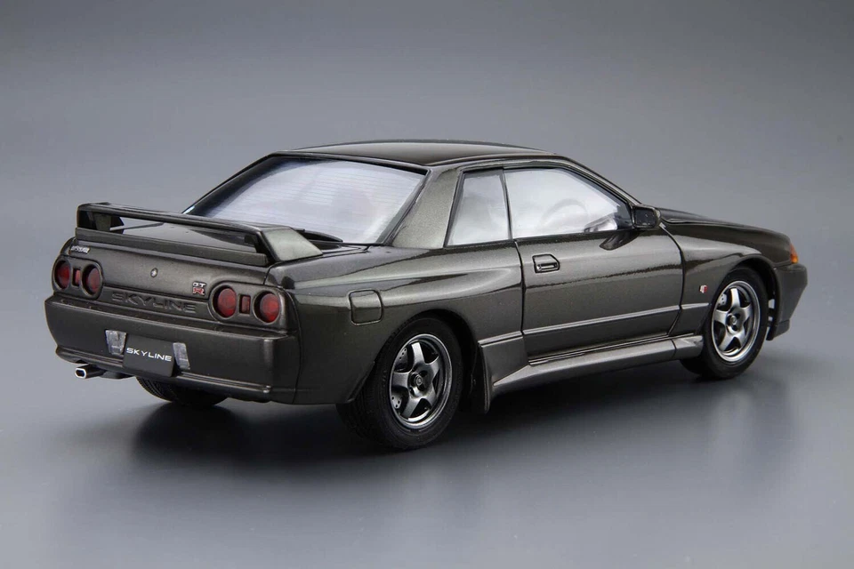NISSAN SKYLINE GT-R R32 1989 (BNR32) Aoshima 12 1/24 Plastic Model Kit Nuovo - Immagine 3 di 3