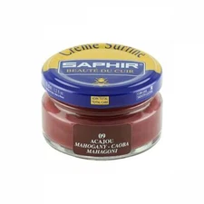 Mahogany - Saphir Shoe Cream 50ml Jar - Made in France - Beaute du Cuir