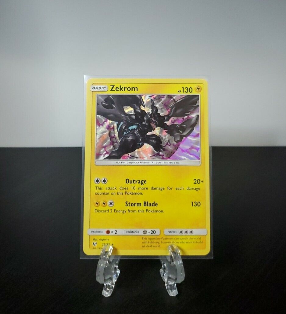 Pokémon TCG Zekrom Shining Legends 35/73 Reverse Holo Holo Rare for sale  online