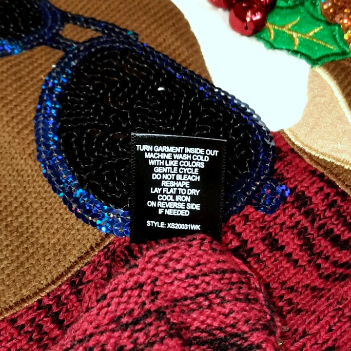 United States Sweaters Holiday Size 1X Reindeer Ugly Christmas Sweater