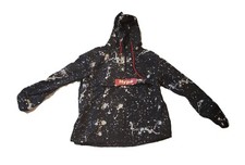 Trademark Brooklyn Cloth Co Hoodie Windbreaker 1/4 Zip HYPE Paint Splatter Sz L