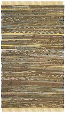 Safavieh Rag Rug YELLOW / MULTI 2'-6" X 4' Area Rug - RAR127H-24