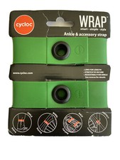 Cycloc Wrap - Stylish Versatile Rubber Bike Strap - Set of Two, Green, Brand New