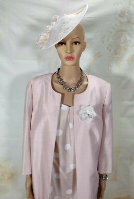 Jacques Vert Sz 18 Light Pink & Ivory Dress, Coat/Jacket Wedding Races | eBay UK Jacques Vert Sz 18 Light Pink & Ivory Dress, Coat/Jacket Wedding Races | eBay UK