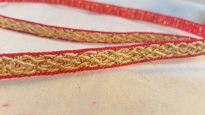 Beautiful gold braided lace trim for designing arts crafts decor 1 metre 2cm