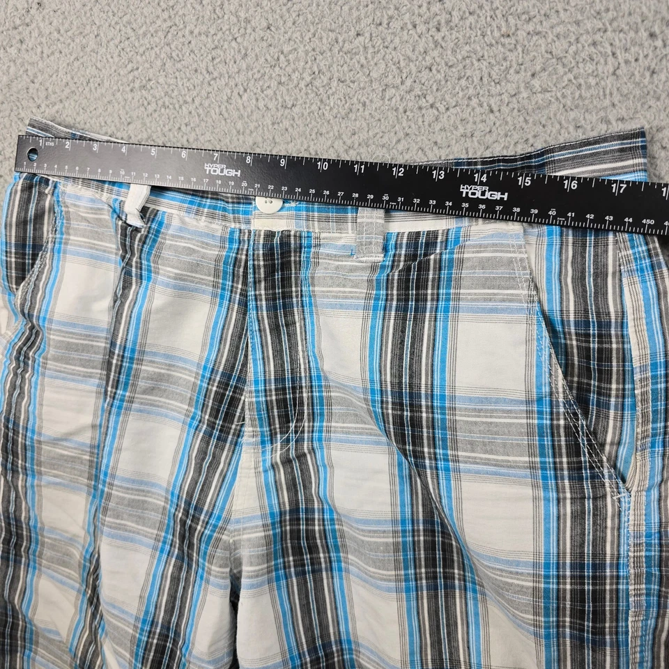 Pantalones Cortos Southpole Para Hombres 34 Blanco A Cuadros Ligeros Hip Hop Ropa de Calle Y2K Sueltos Foto 4 de 4