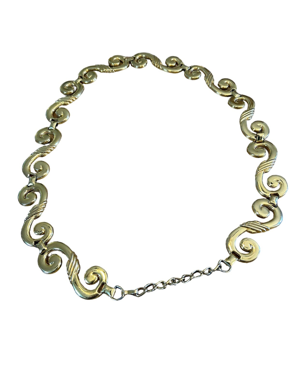 Vintage Escada Gold Chain Belt Adjustable 36" Gem