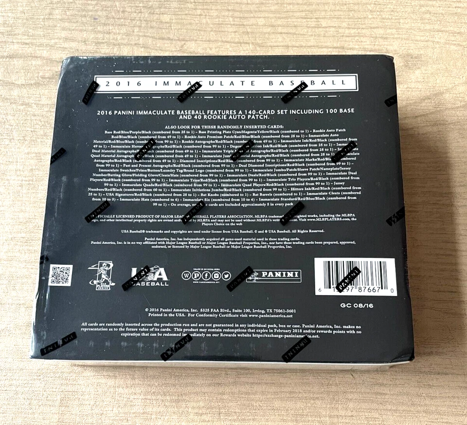 2016 Panini Immaculate Baseball Hobby Box - Image 2 of 4