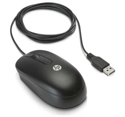 HP USB Optical Mouse - Black (QY777AA) for sale online | eBay