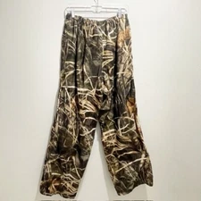 MAD DOG GEAR Men's Green Camouflage Hunting Mesh Lined Pants Water Resistant XL