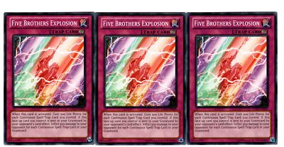 Yugioh- 3X Five Brothers Explosion - Common - Unlimited - LTGY-EN089 - Near Mint