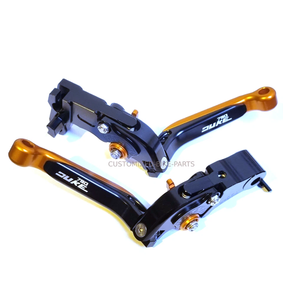 KTM 790 Duke 2018-2024 | Juego de palancas de freno de embrague ajustables negro/naranja Foto 2 de 4