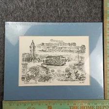 Ghirardelli Square San Francisco Print Alec Stern Vintage Signed Artwork Matted