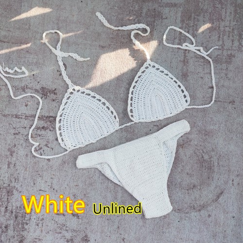 Handgefertigtes Häkel Bikini Set Sonnenstrand Damen Bademode Sommer Hawaii Beachwear - Bild 9 von 22