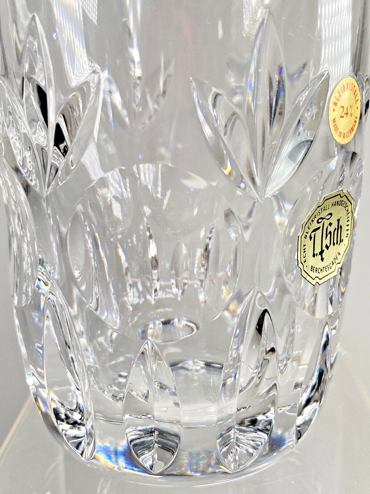 Echt Glasses Crystal Berchtegaden Six of | Handgeschliffen Set Tisch Bleikristall eBay