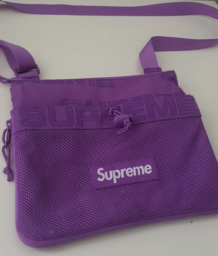 FW21 Supreme Sac Latéral Violet Bandoulière Sac à Fesses Résistant à l'Eau Violet 