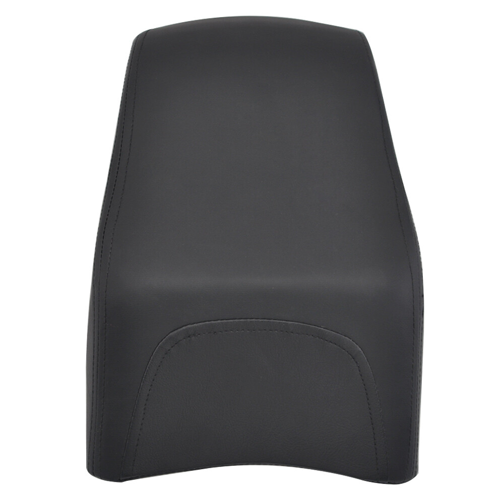 Rear Black Passenger Seat Leather Back Pad Fit For Harley