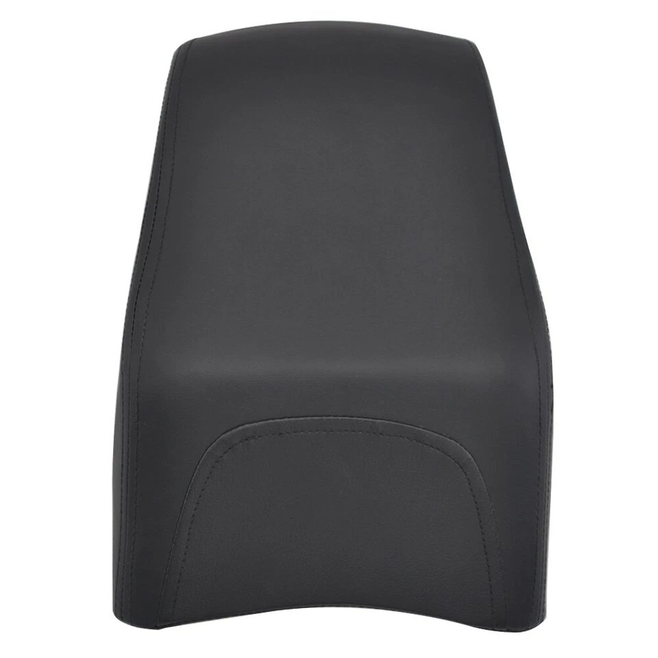 Almohadilla trasera de cuero negra para asiento de pasajero apta para Harley FLSTF Fatboy 2008-2014 Foto 2 de 4