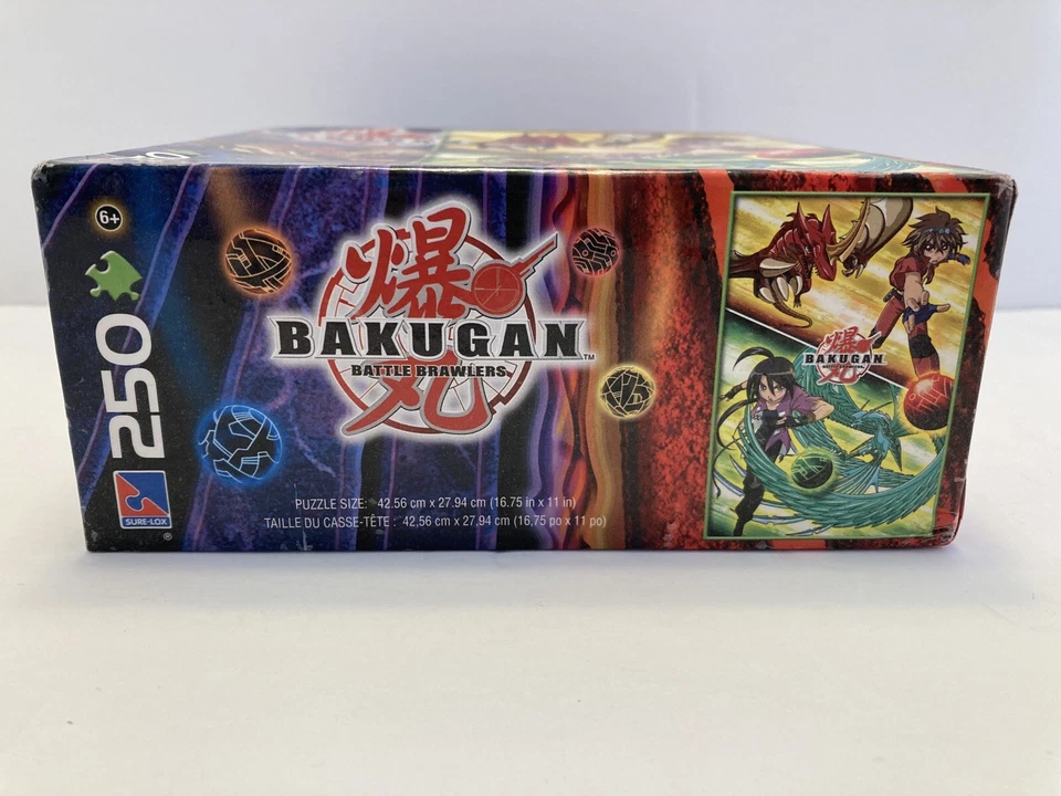 Rompecabezas Bakugan Battle Brawlers 250 piezas nuevo sellado Cartoon Network 2008 Foto 2 de 4