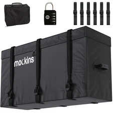 Mockins 60"x24"x31"XL Waterproof Hitch Mount Cargo Bag | 25 Cu.Ft. Storage Space
