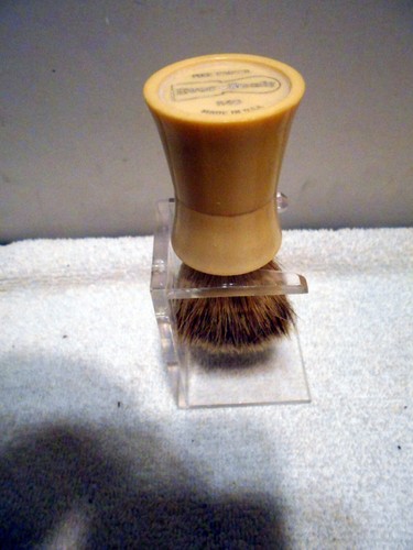 VTG LOT USA Illinois 127 Razor Strop Barbershop Goldtone Mug Shaving Bar & Brush - Picture 10 of 13