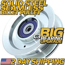BIGBearing 5104716YP Rebuildable Billet Idler Pulley for Ferris Snapper 5102678