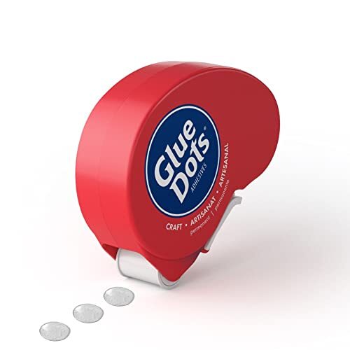 Glue Dots N' Go Dispenser with 200 (.375'') Craft Dots, Clear (04484), Red - Bild 1 von 1