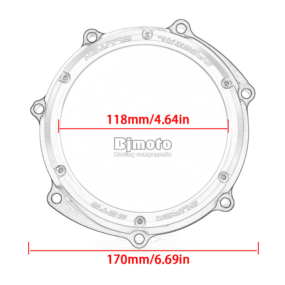 For 2001-2013 Yamaha YZ250F WR250F YZ 250 F WR 250 F Racing Clear