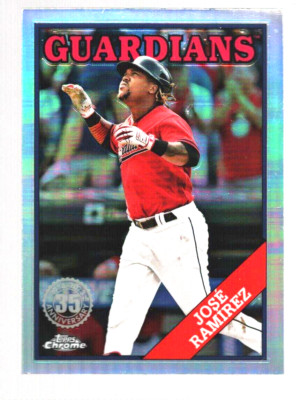 Jose Ramirez 2023 Topps Chrome 35th Anniversary Guardians#88BC-17 NM/MT Sharp!