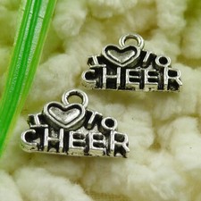 360 Pcs Tibetan Silver I Love Cheer Charms 14X10MM S1402 DIY Jewelry Making