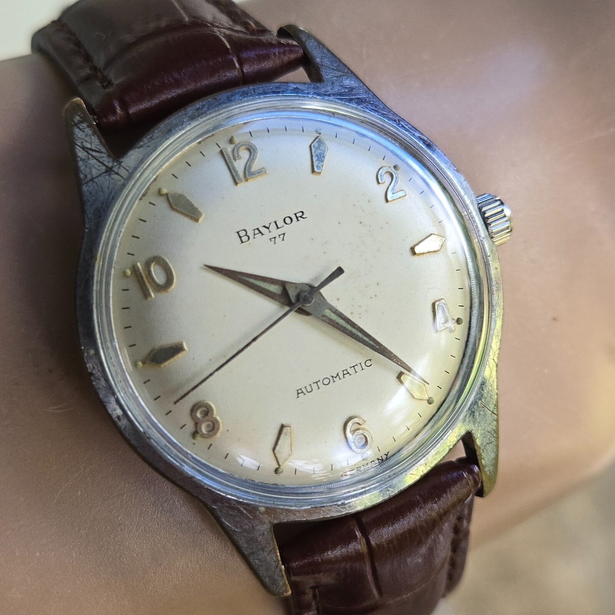 【1950s】BAYLOR OH済 ヴィンテージ腕時計 Vintage BAYLOR men's automatic watch PUW 570 Germany 1950s | eBay