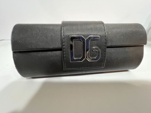 GLASSES CASE NEW DOLCE & GABBANA BLACK RARE EYEGLASSES OPTICAL LARGE CASE ONLY