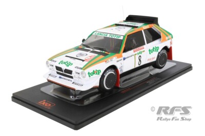 Lancia Delta S4 Rallye San Remo 1986 Cerrato Jolly Club totip 1:18 IXO 18RMC133