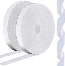 Self Adhesive Hook and Loop Strip White Heavy Duty 1" Wide Choose Length