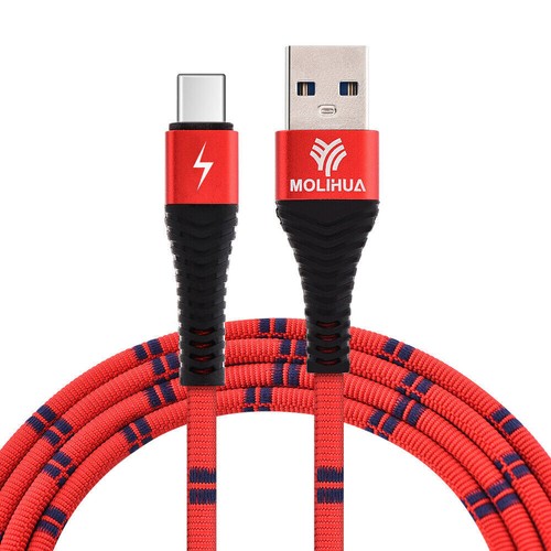 0.5-2M USB-C Kabel Nylon Schnell Ladekabel Datenkabel für Samsung Huawei HTC LG - Bild 3 von 11
