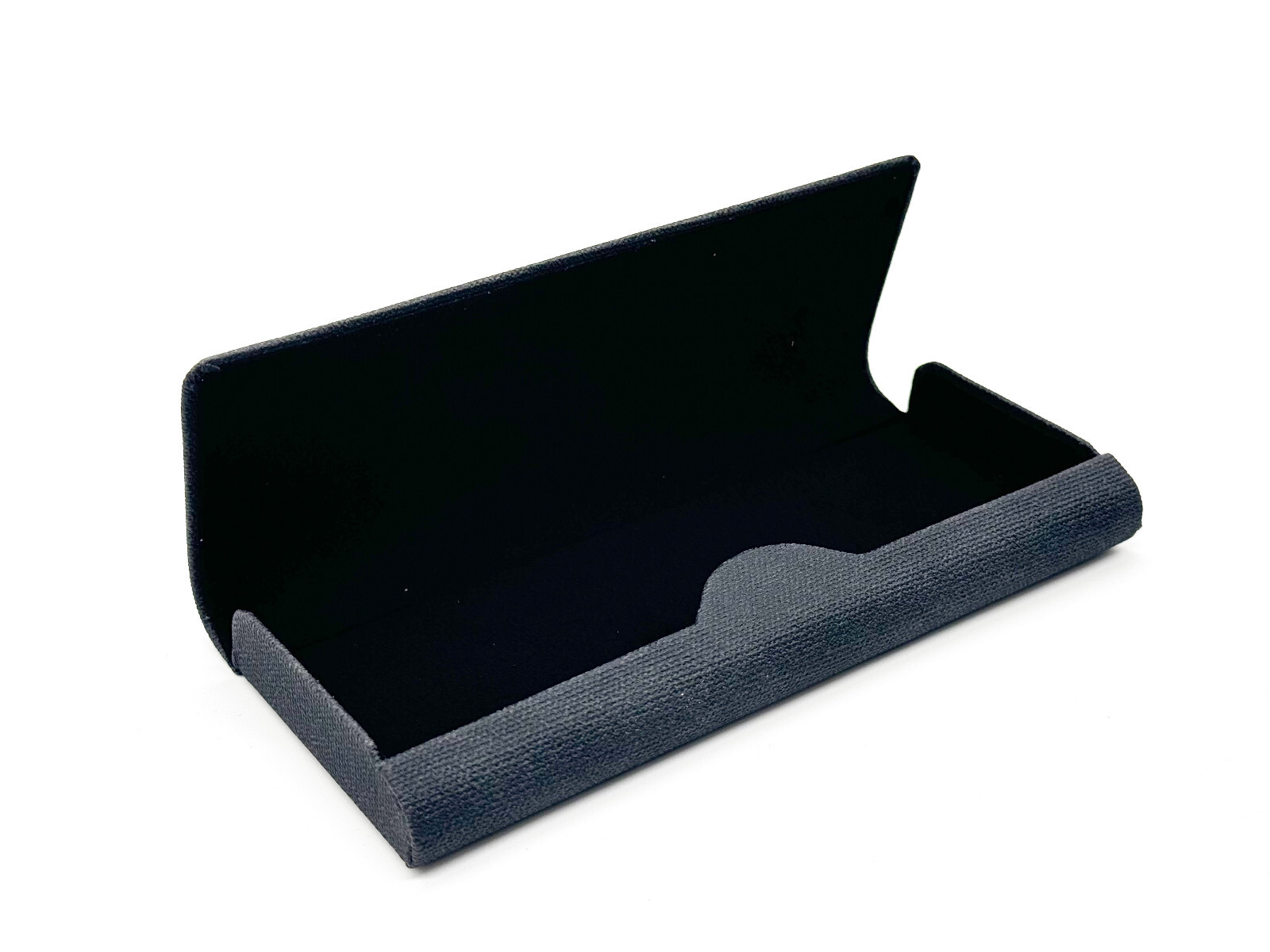 Astuccio per occhiali in metallo nero foto 2