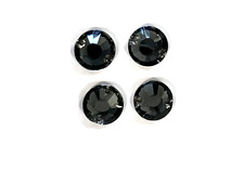 Swarovski Crystal Elements Sew-On Stone #3204 2 Hole 8mm Black Diamond- 4 pieces