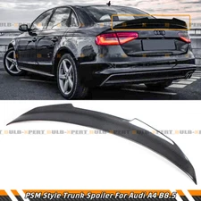 FOR 2013-16 AUDI A4 B8.5 PSM STYLE HIGHKICK DUCKBILL CARBON FIBER TRUNK SPOILER