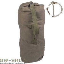 ORIGINAL BUNDESWEHR SEESACK KLEIN EINZELGURT OLIV 80L + VERSCHLUßBÜGEL BW TASCHE