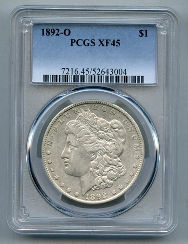 1892 O Morgan Silver Dollar PCGS XF 45