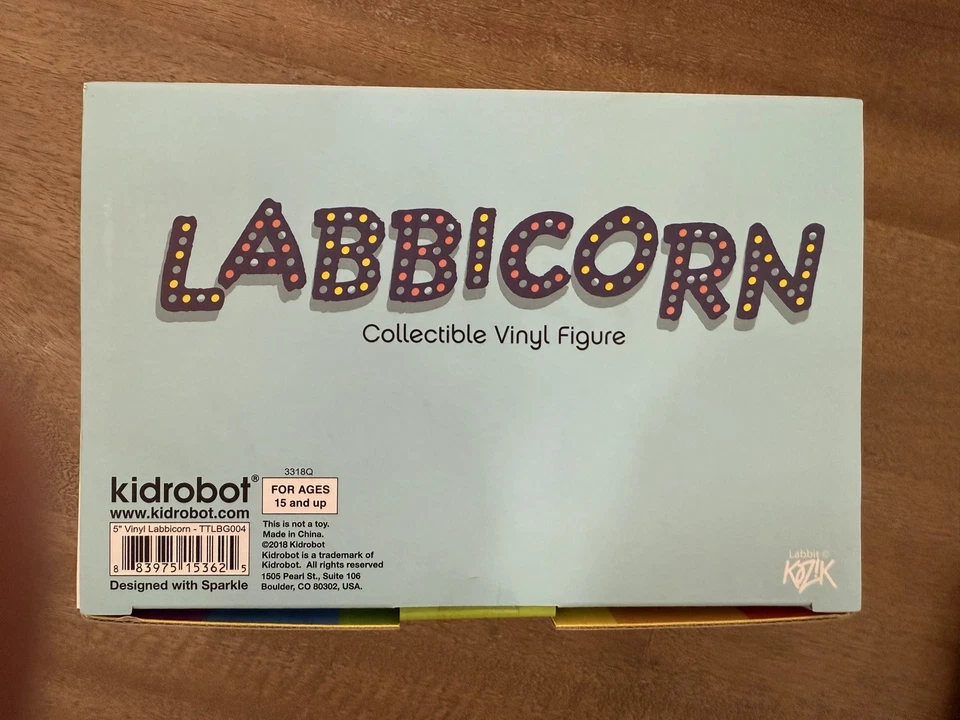 "Figura de vinilo coleccionable Labbit KidRobot Frank Kozik Labbicorn 5""" Foto 3 de 4