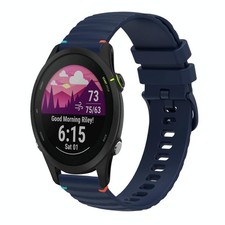 Pour Garmin Forerunner 255S bracelet en silicone ondul� pointill� cousu par