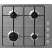 Candy CHW6LPX - 60cm 4 Burner Gas Hob with Easy Clean Pan Supports - St/Steel